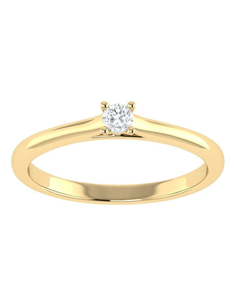 Argolla de oro amarillo 14 k diamante Argolla de oro amarillo 14 k diamante