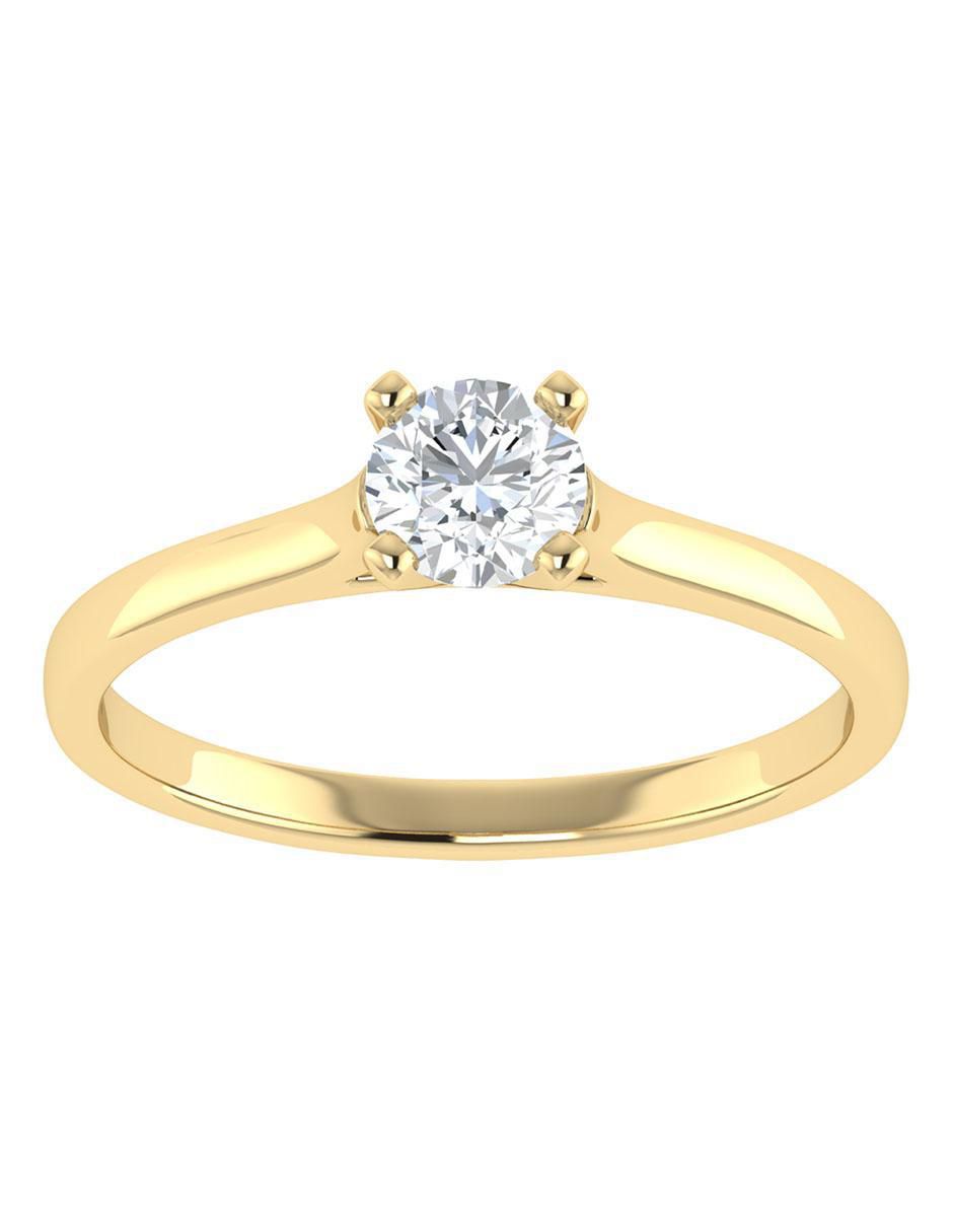Argolla de oro amarillo 14 k diamante Argolla de oro amarillo 14 k diamante