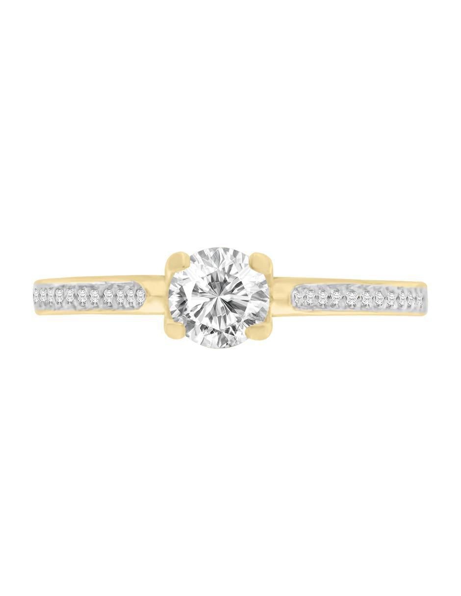 Anillo de compromiso de oro 14 k Vitalia diamante Anillo de compromiso de oro 14 k Vitalia diamante
