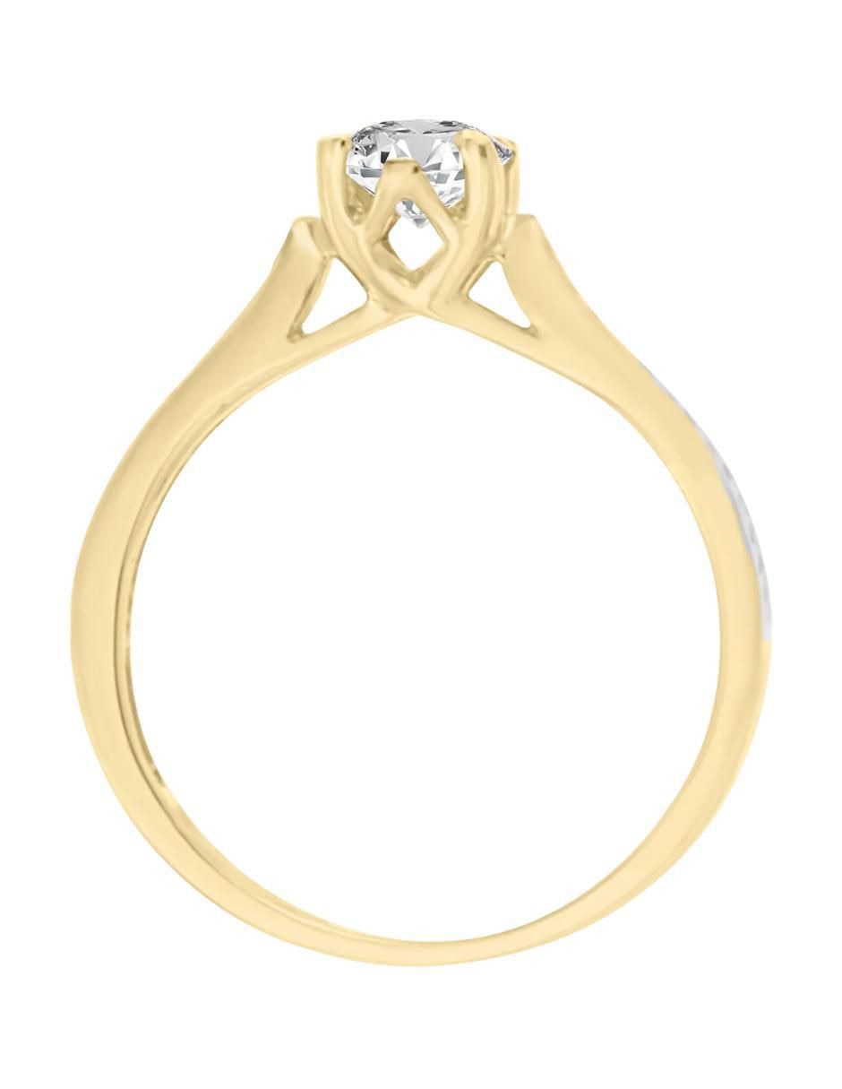 Anillo de compromiso "de" oro 14 k klamore vitalia diamante