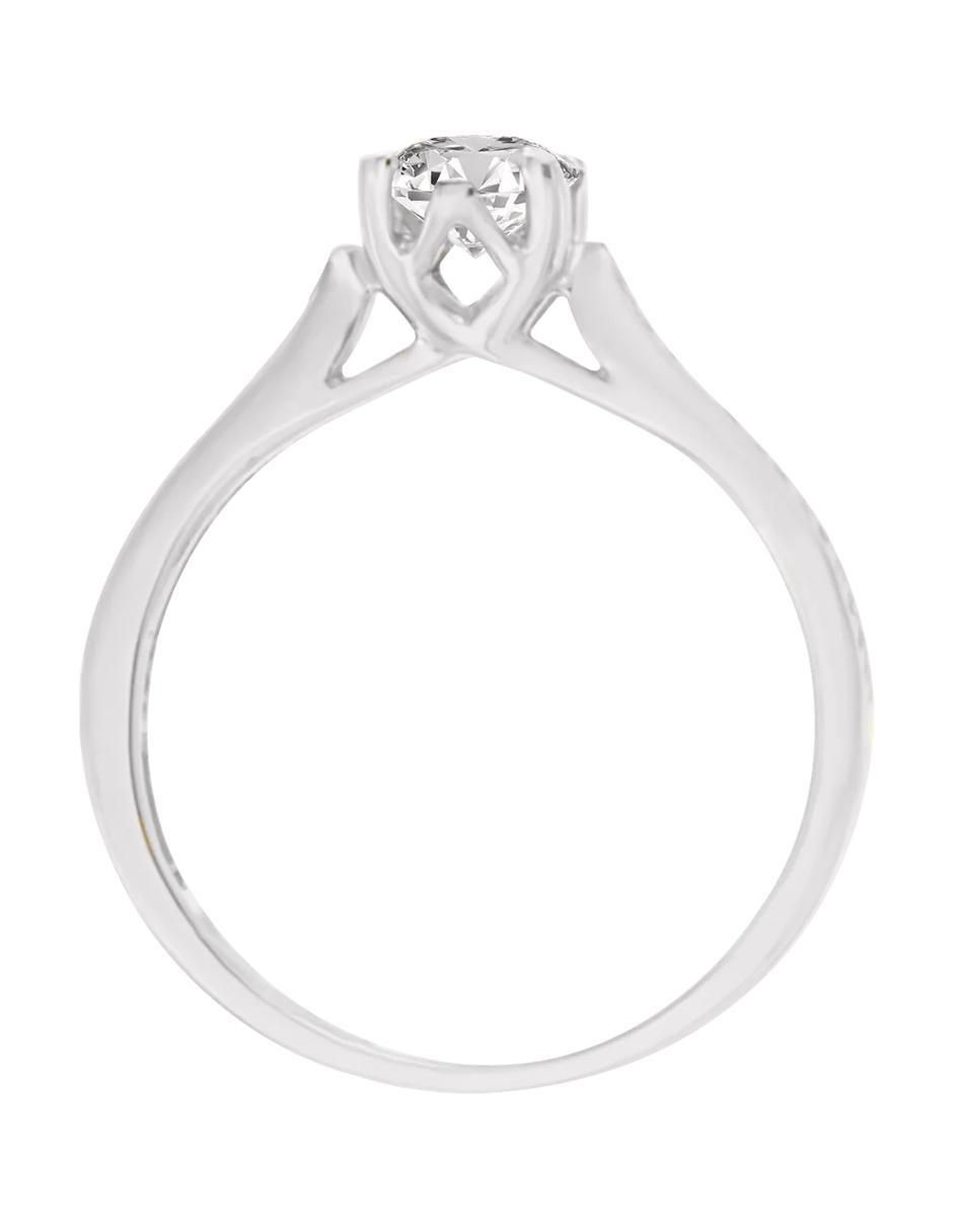 Anillo de compromiso de oro 14 k Vitalia diamante 3