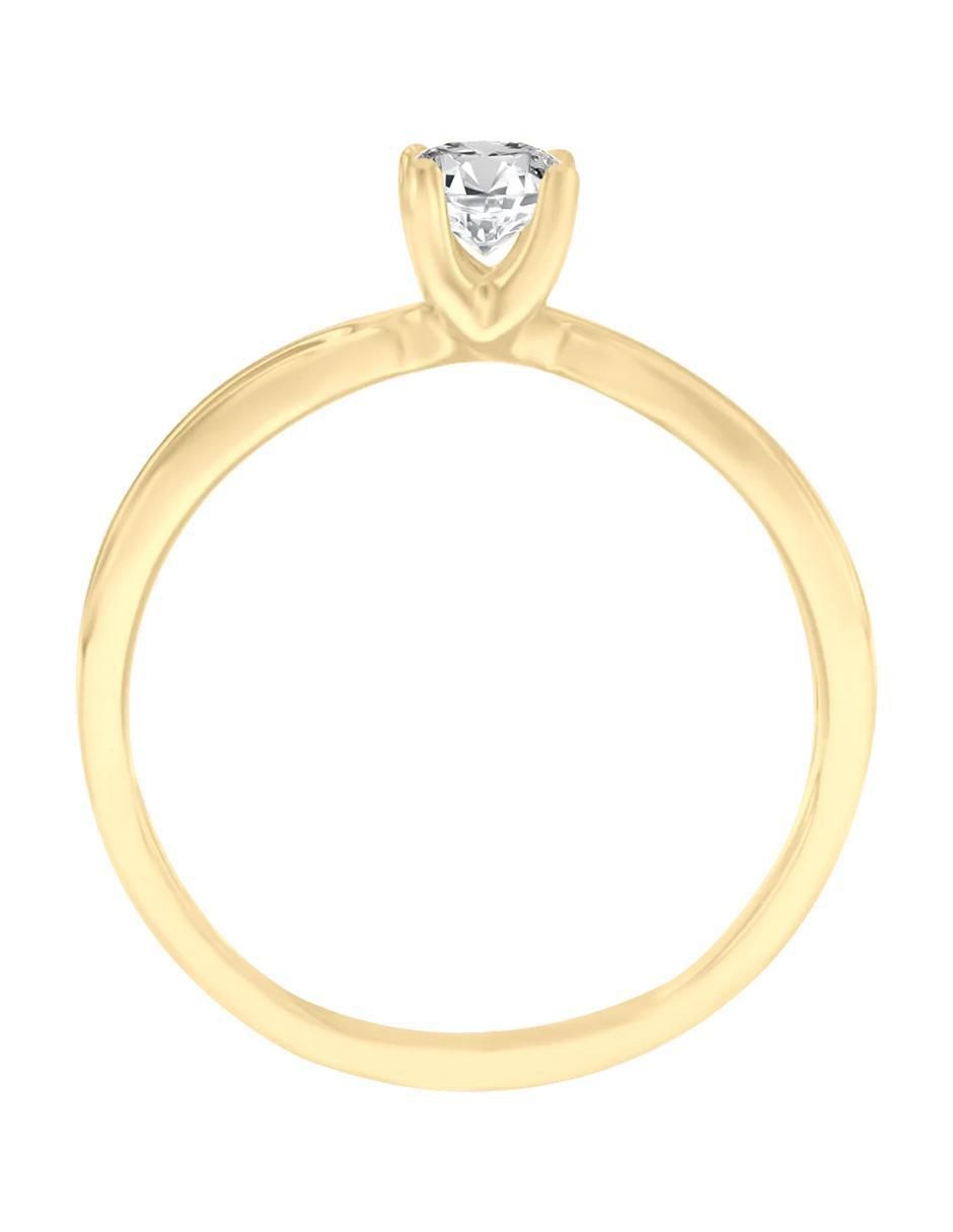 Anillo de compromiso "de" oro 14 k klamore solange diamante