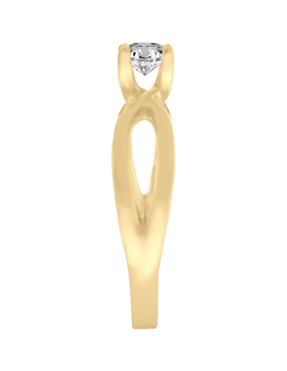 Anillo de compromiso "de" oro 14 k klamore solange diamante