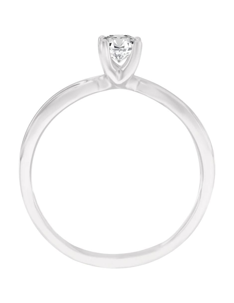Anillo de compromiso de oro 14 k Solange diamante 2