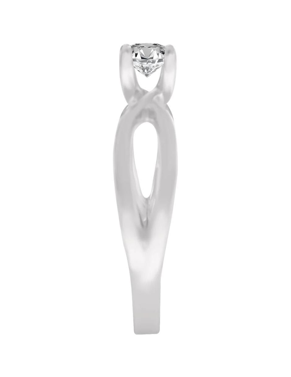 Anillo de compromiso de oro 14 k Solange diamante 4