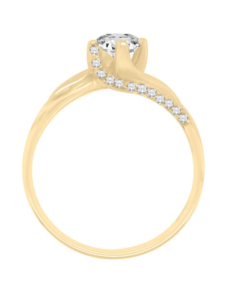 Anillo de compromiso "de" oro 14 k klamore fernanda diamante