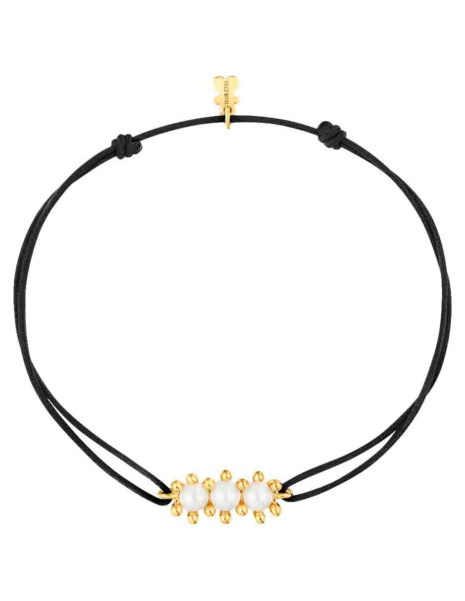Pulsera de oro 18 K Daisy con acabado brillante