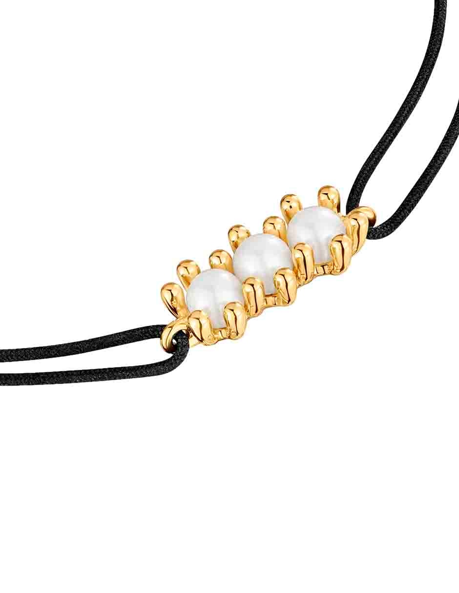 Pulsera de oro 18 K Daisy con acabado brillante 2