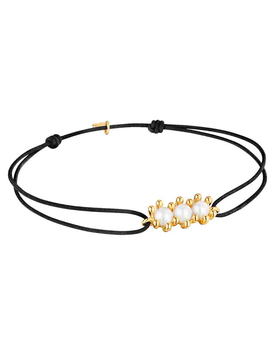 Pulsera de oro 18 K Daisy con acabado brillante 5