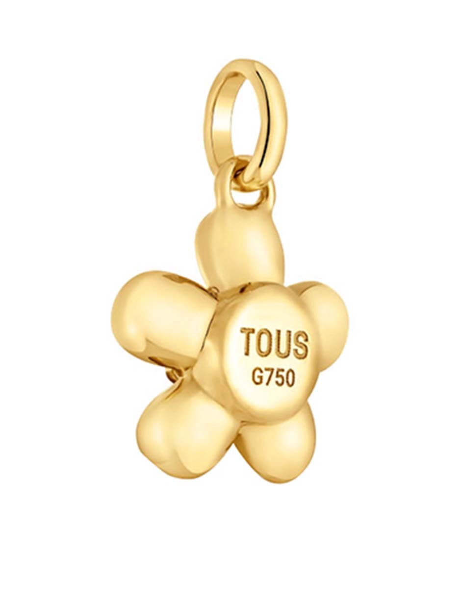 Dije de flor daisy de oro amarillo 18 K 3