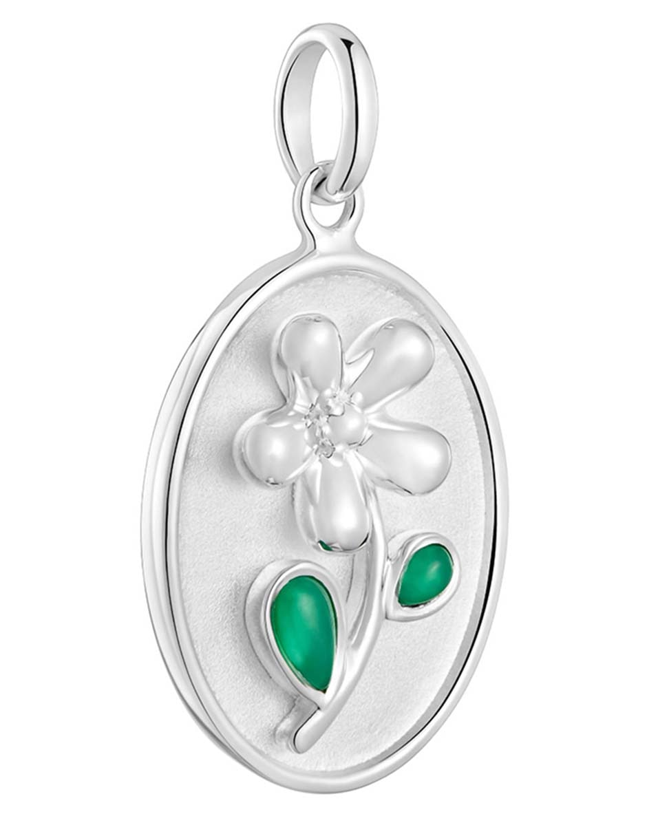 Dije ovalada daisy de plata P 925 2