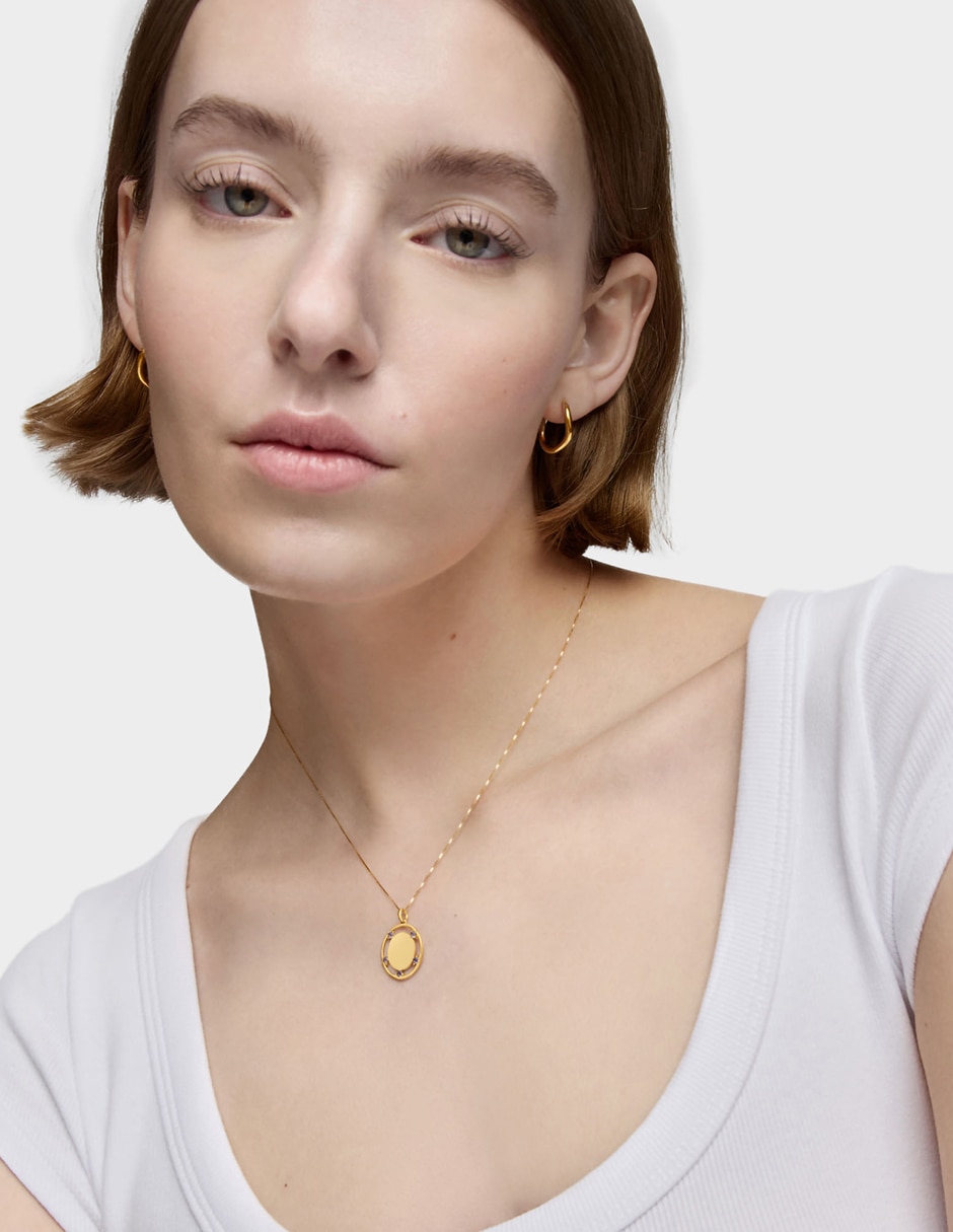 Dije circular basics de oro amarillo 18 K 6