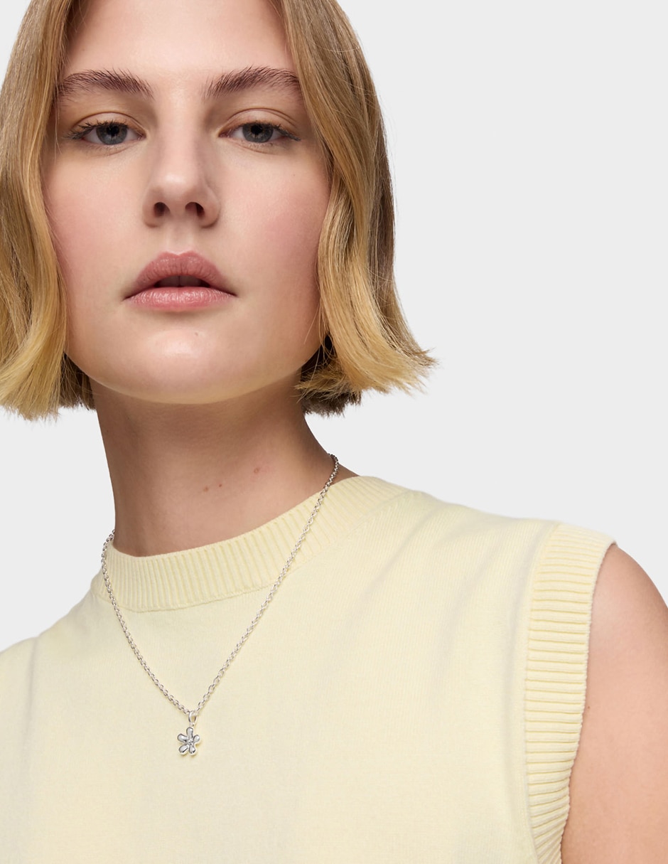 Collar de flor Daisy de plata P 925 4