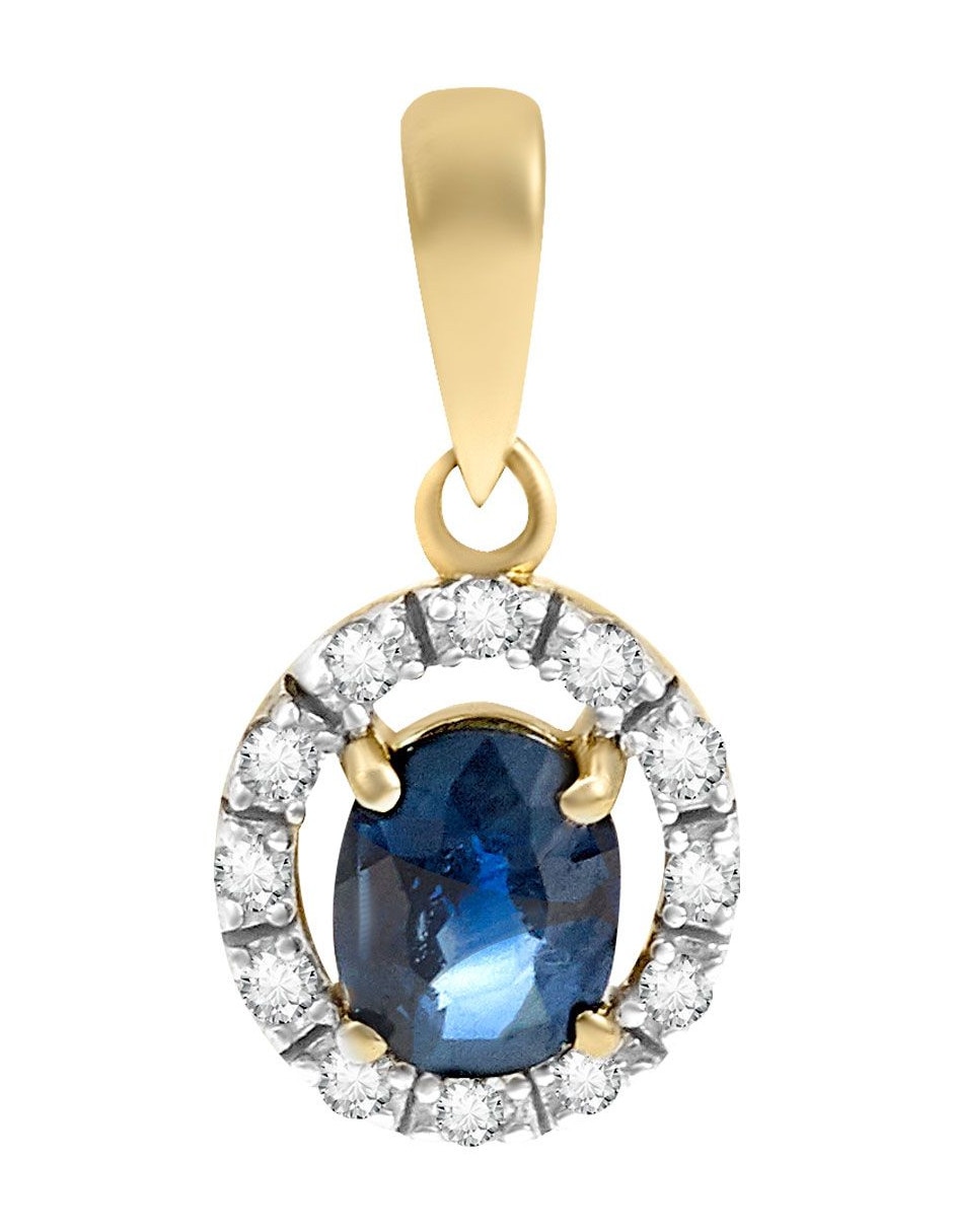 Dije redondo de oro 14 K