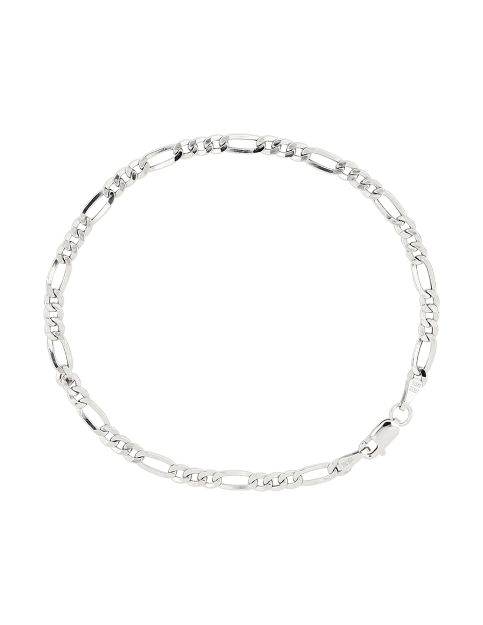 Pulsera de oro blanco 14 K