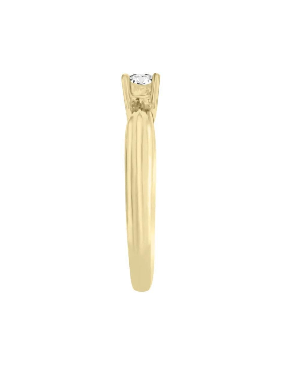 Anillo de compromiso de oro 14 k Zaira diamante 3