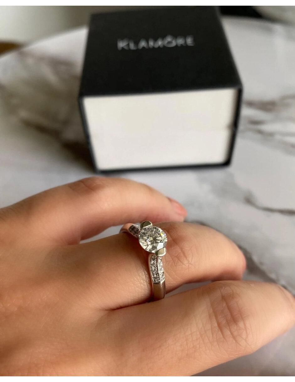 Anillo de compromiso de oro 14 k Camil diamante 3
