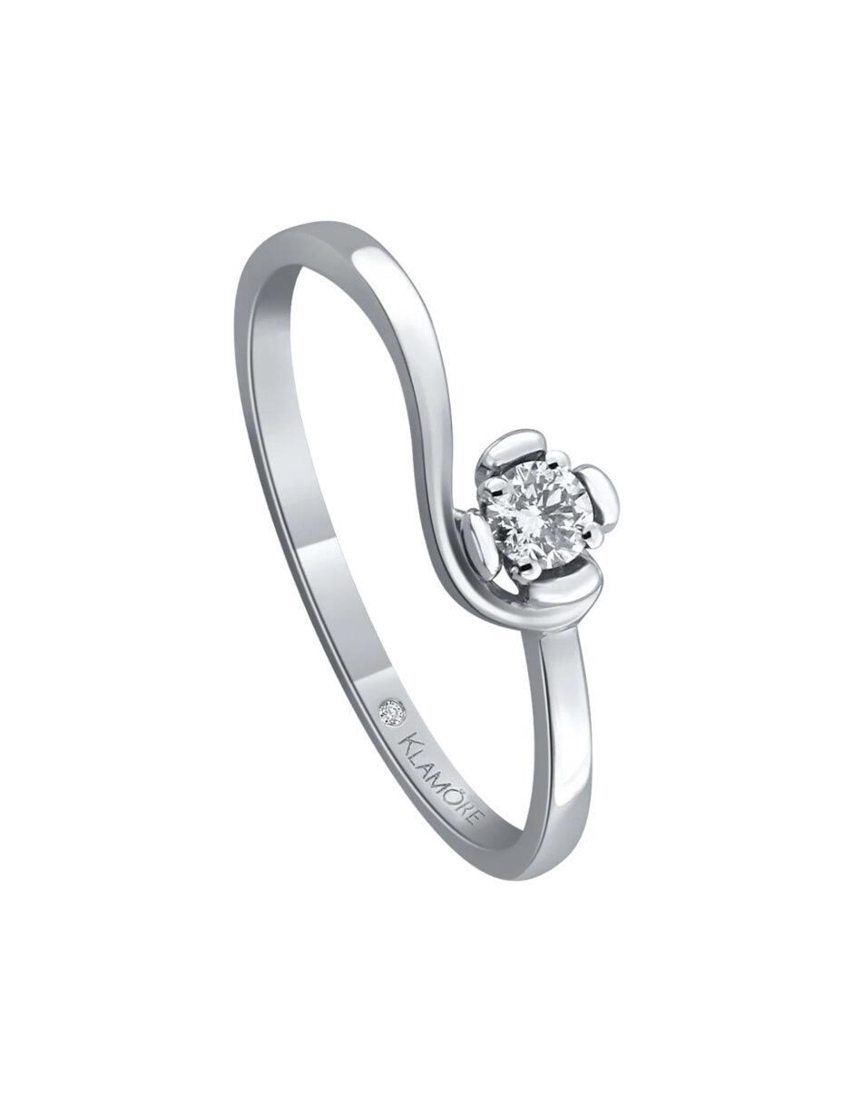 Anillo de compromiso de oro 14 k Kirian diamante 2