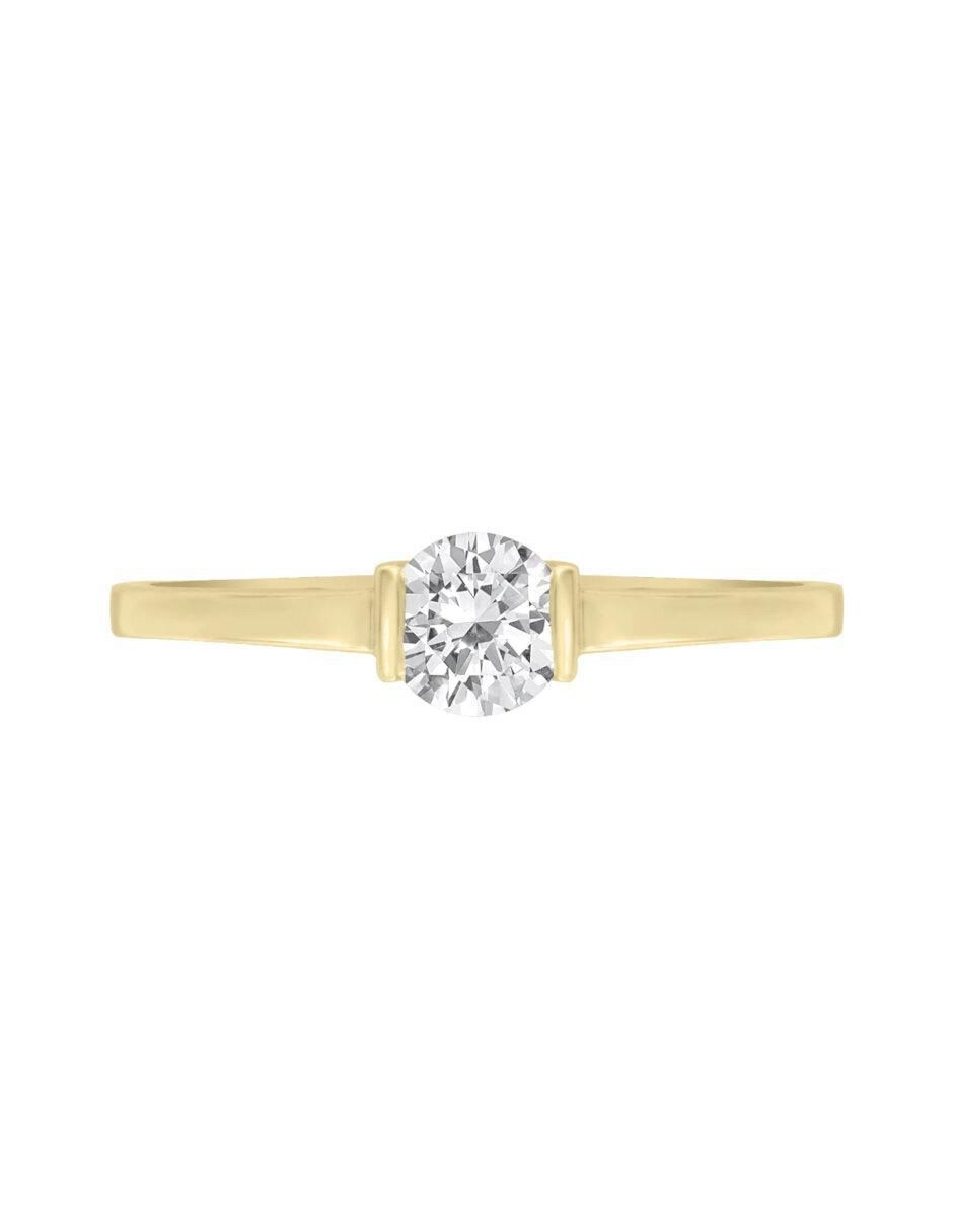 Anillo de compromiso de oro 14 k Yone diamante Anillo de compromiso de oro 14 k Yone diamante