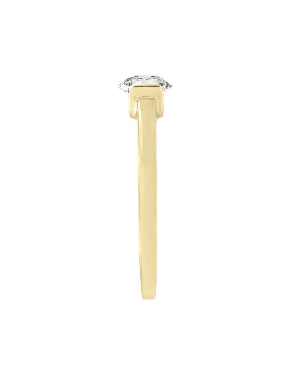 Anillo de compromiso "de" oro 14 k klamore yone diamante