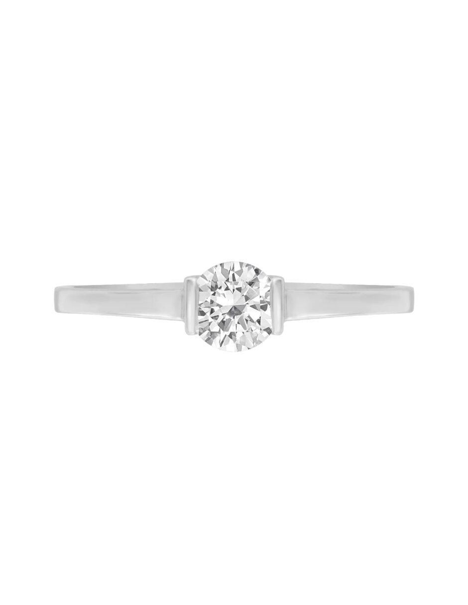 Anillo de compromiso de oro 14 k Yone diamante