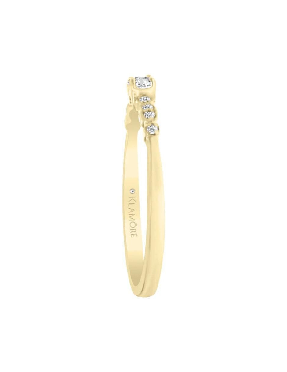 Anillo de compromiso "de" oro 14 k klamore isadora diamante