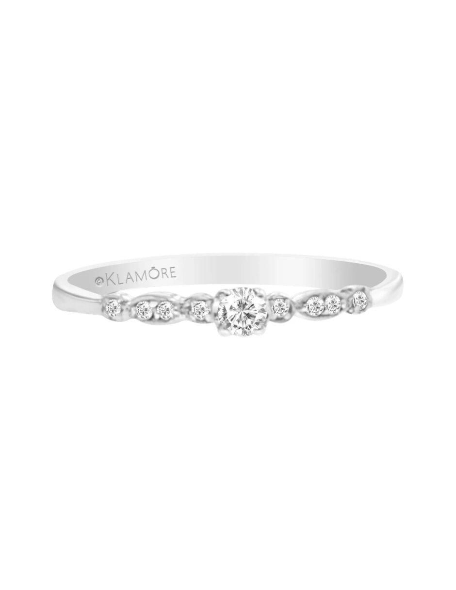 Anillo de compromiso de oro 14 k Isadora diamante Anillo de compromiso de oro 14 k Isadora diamante