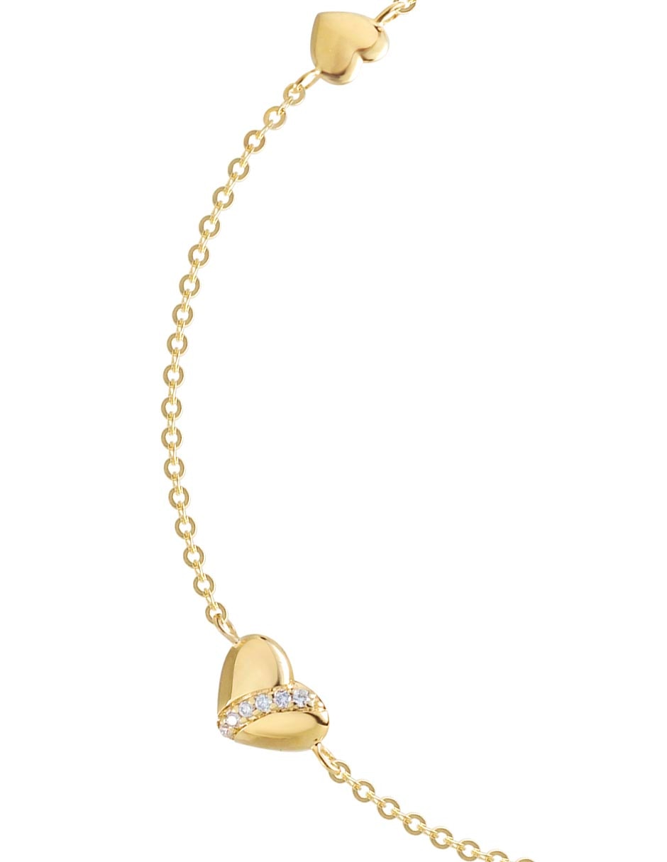 Pulsera de oro 14 K con acabado brillante 2