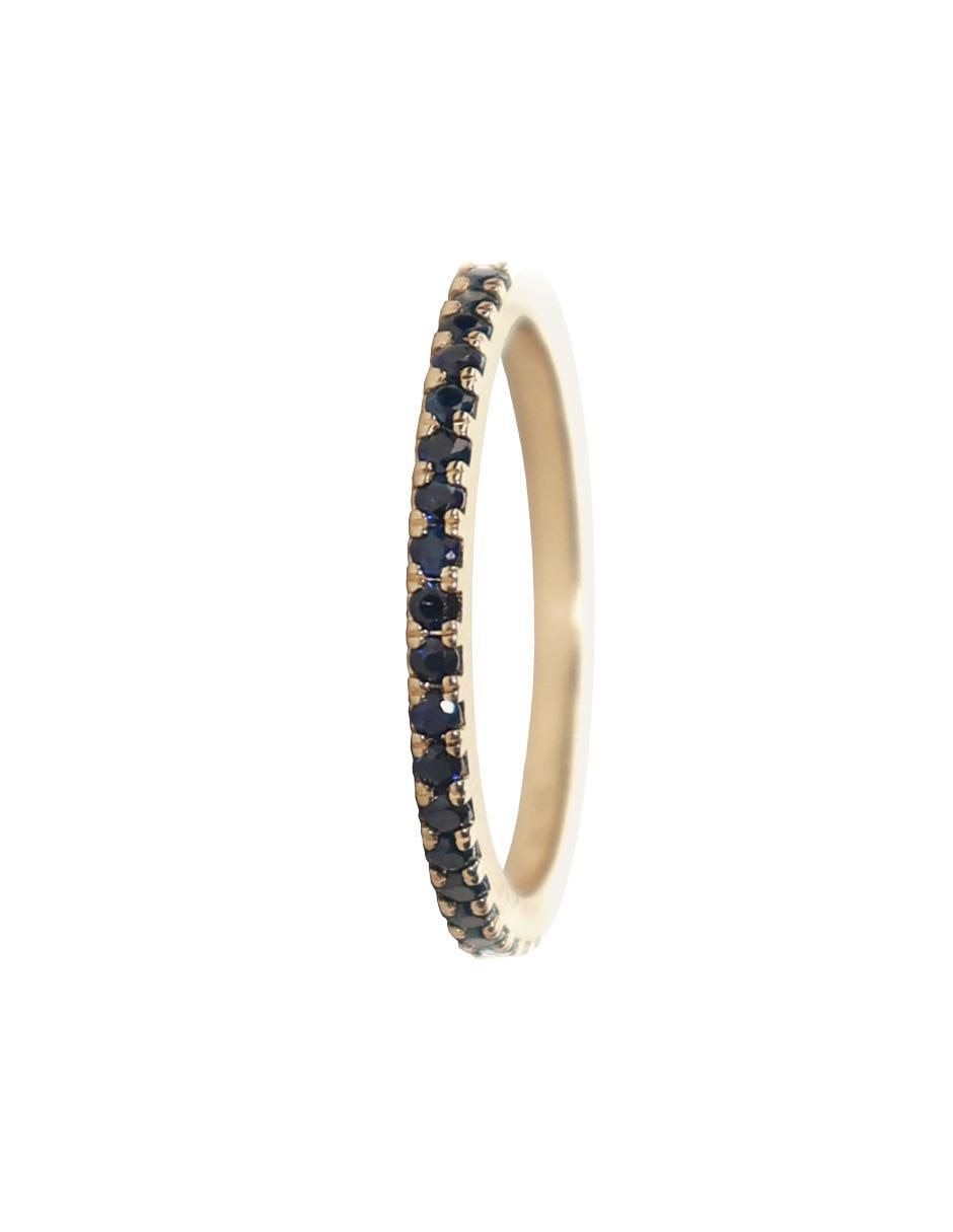 Anillo "de (si aplica)" redondo lucie sin familia o colección no aplica 14 k "de" oro zafiro sin acabado