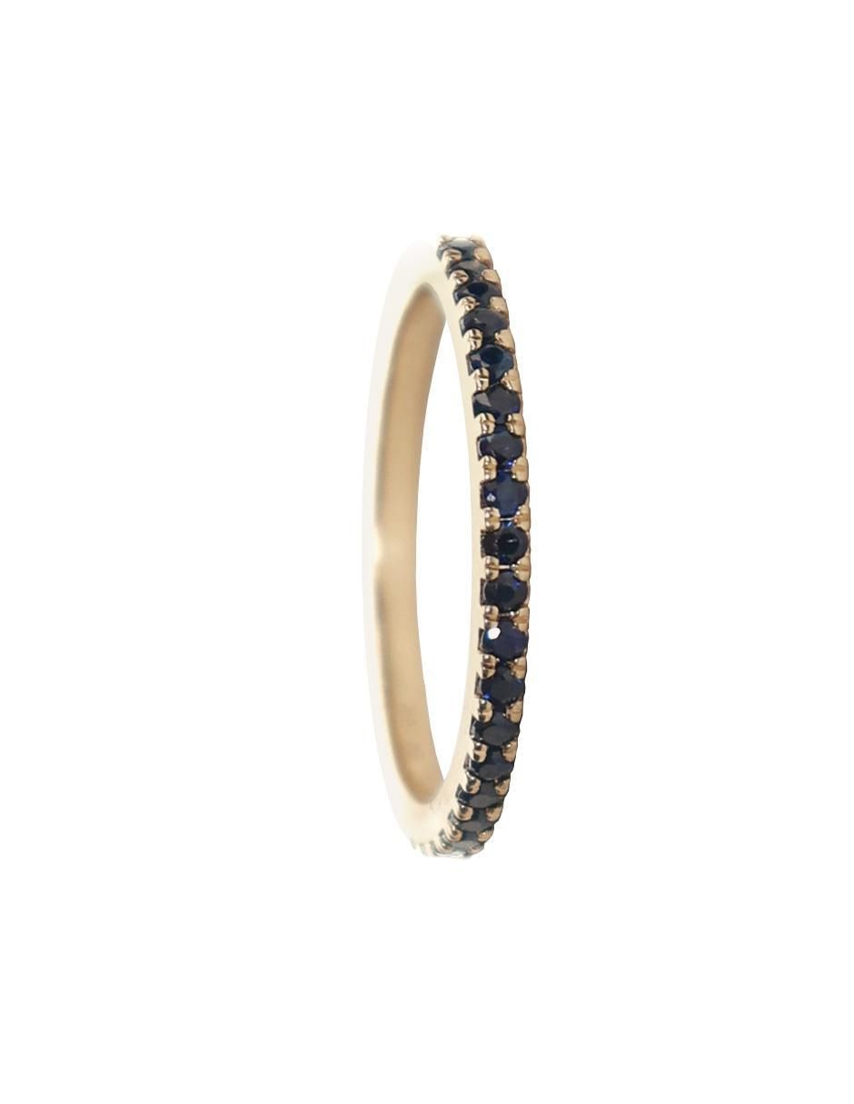 Anillo "de (si aplica)" redondo lucie sin familia o colección no aplica 14 k "de" oro zafiro sin acabado