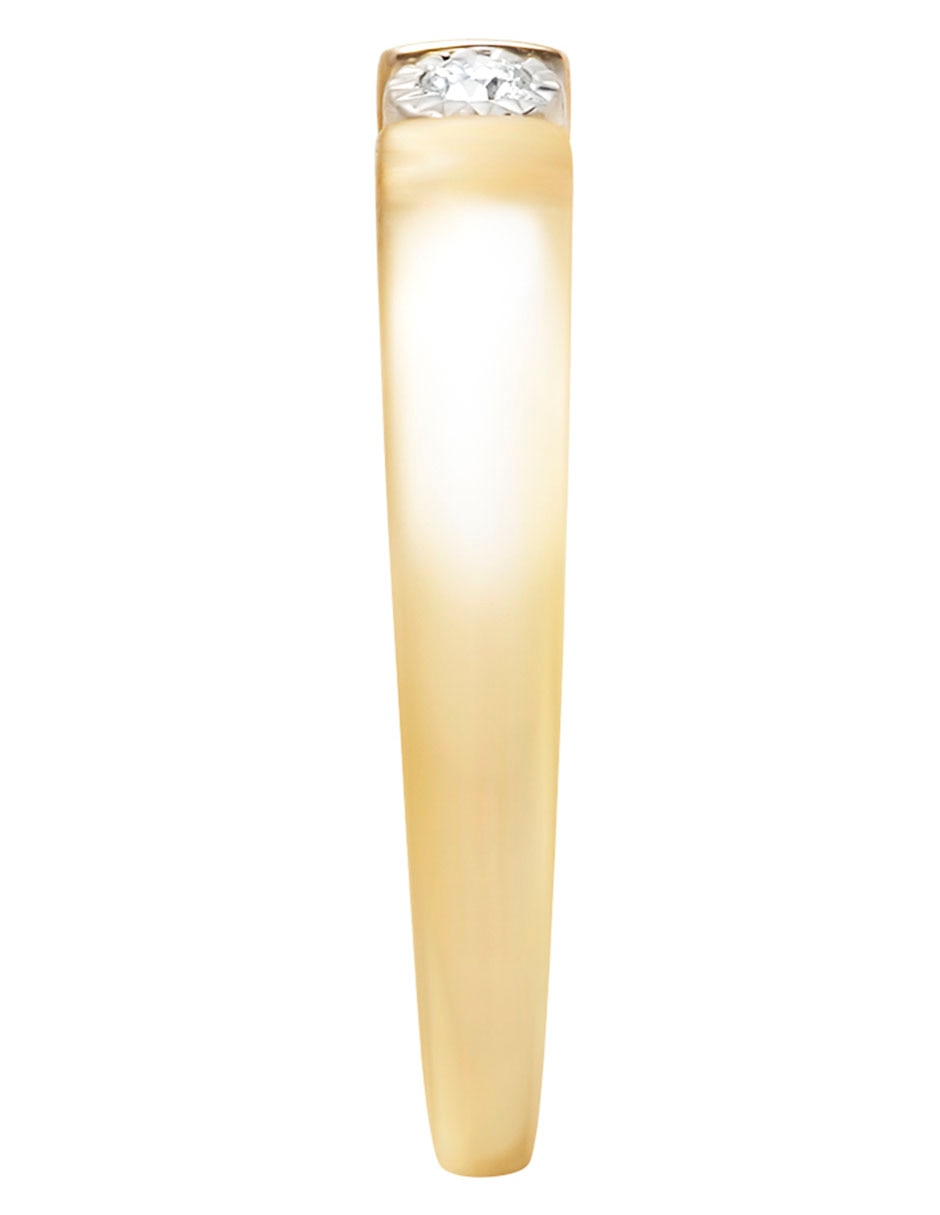 Anillo 14 k de oro diamante pulido 2