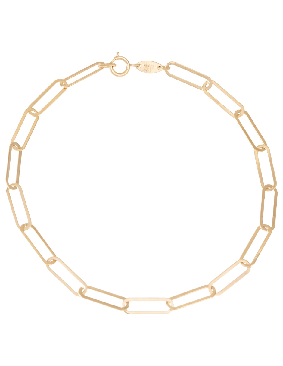 Pulsera de oro 14 k con acabado pulido