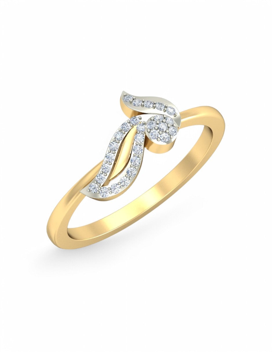 Anillo 10 k de oro amarillo zirconia brillante Anillo 10 k de oro amarillo zirconia brillante