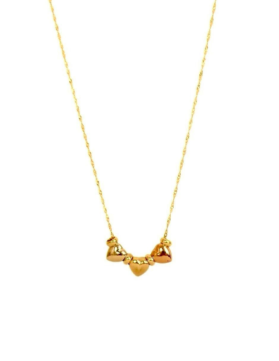 Collar de corazón de oro 10 K Collar de corazón de oro 10 K