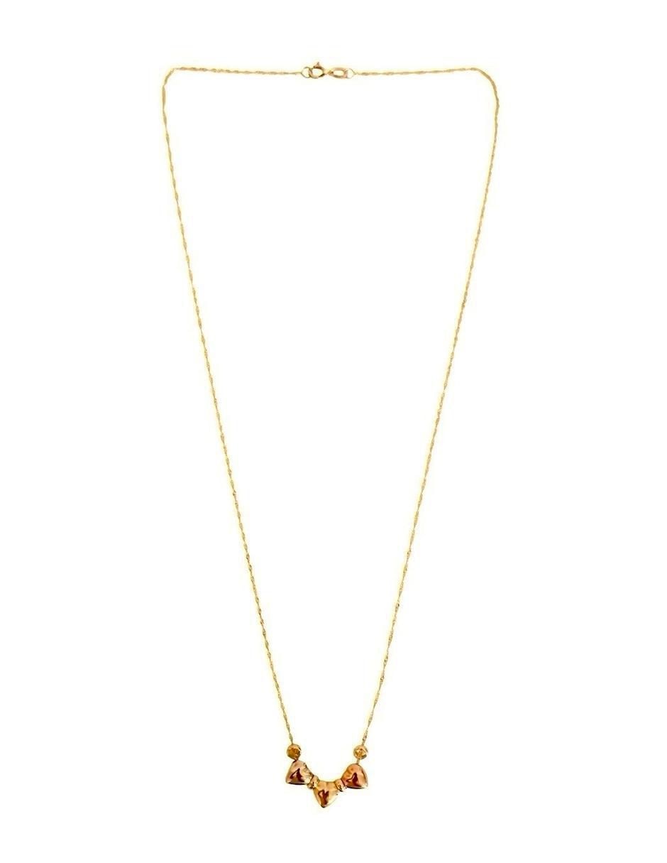 Collar de corazón de oro 10 K 3