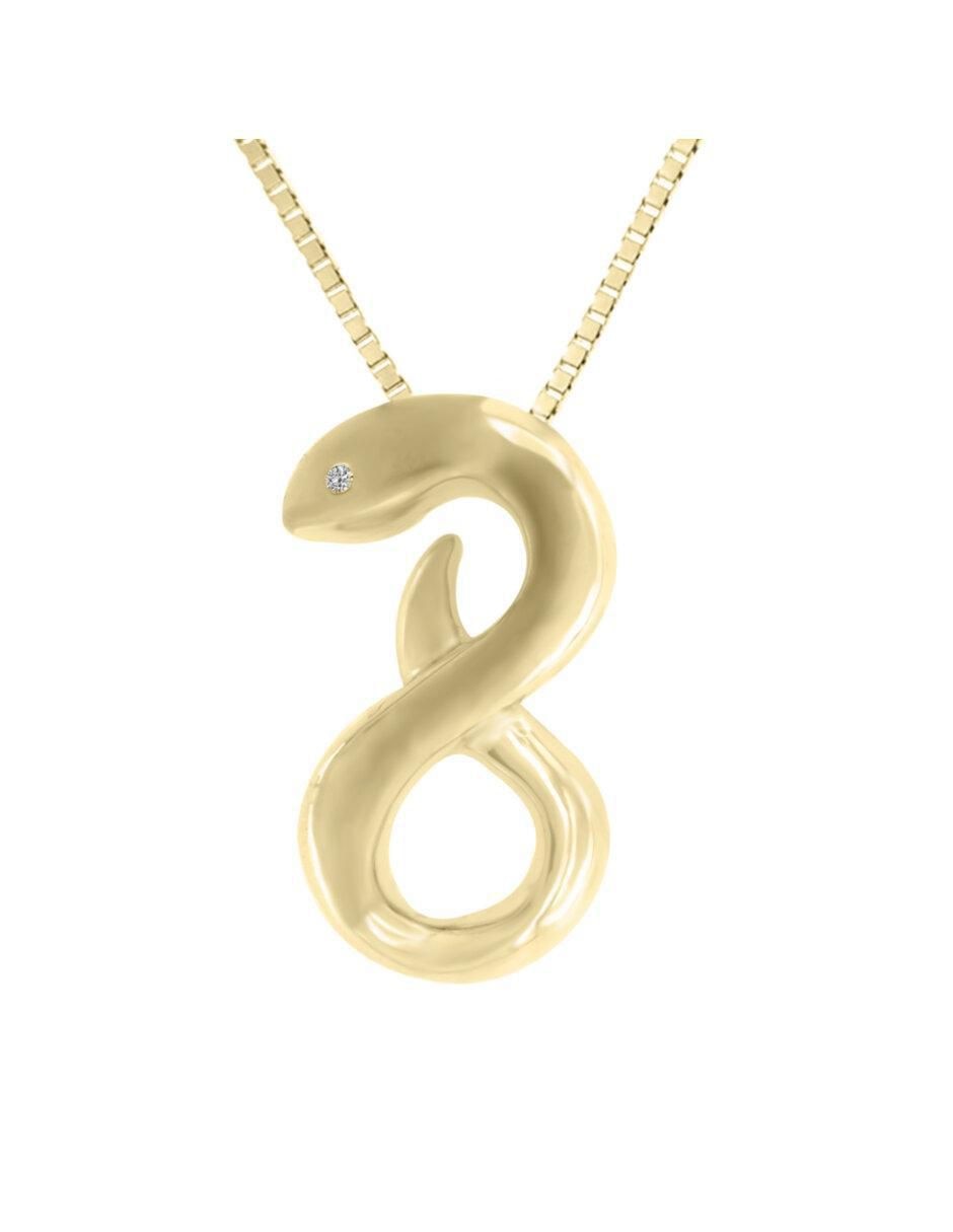 Colgante Y Dije de serpiente savaria de oro 14 K Colgante Y Dije de serpiente savaria de oro 14 K