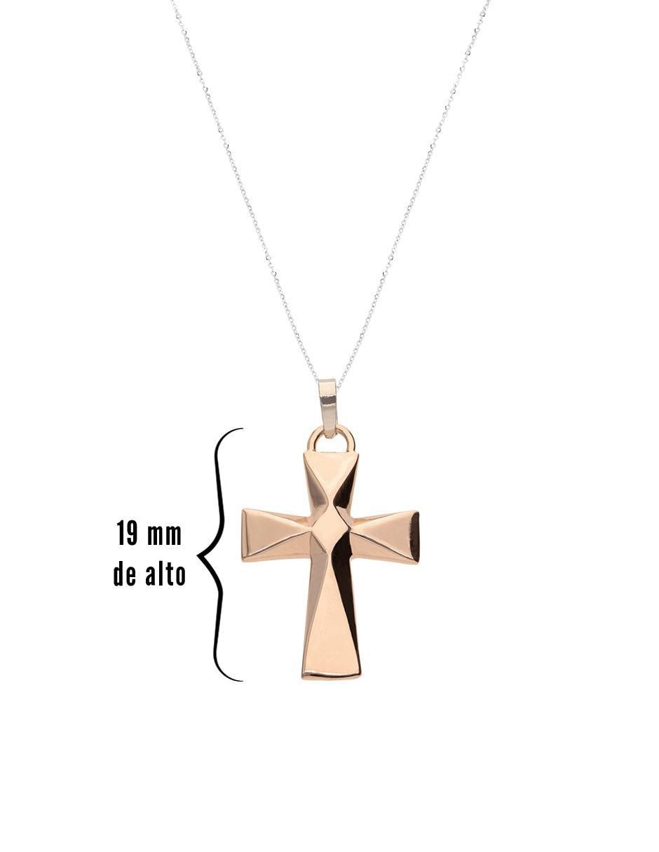 Collar con dije de cruz de oro 14 K 4