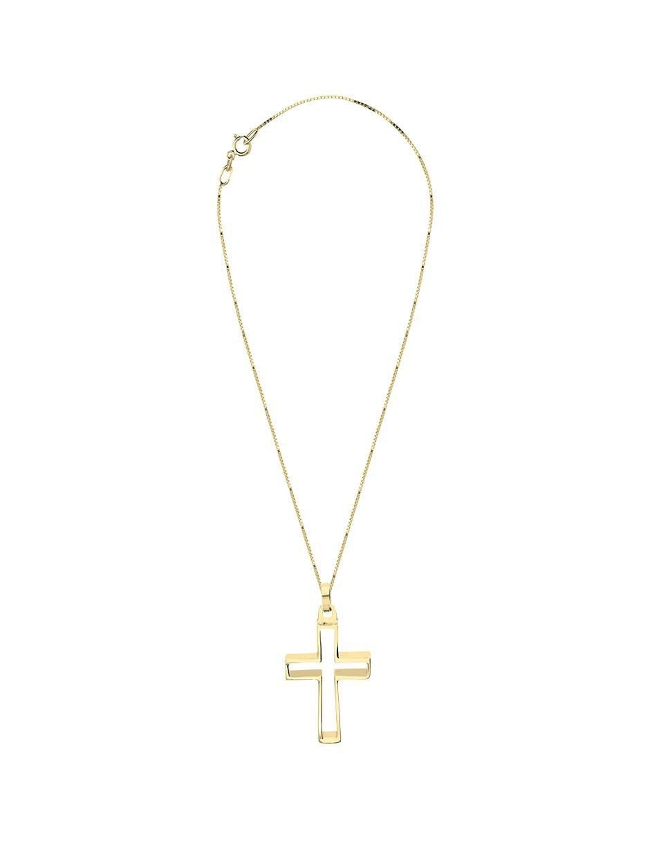 Collar con dije no aplica "de (si aplica)" cruz fonelli sin familia o colección "de" oro 14 k