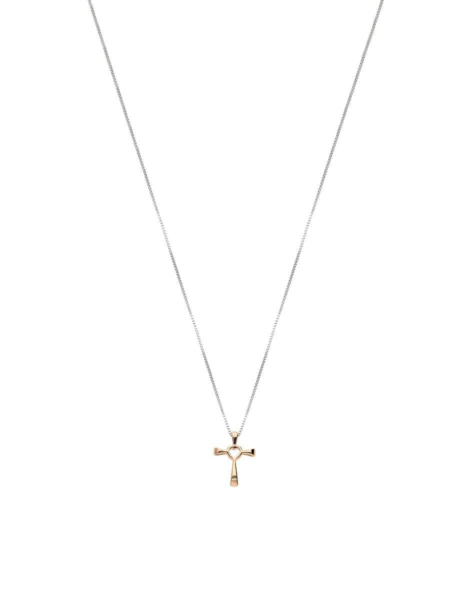 Collar con dije de cruz de oro 14 K Collar con dije de cruz de oro 14 K