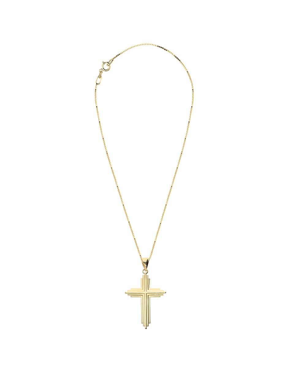 Collar con dije no aplica "de (si aplica)" cruz fonelli sin familia o colección "de" oro 14 k