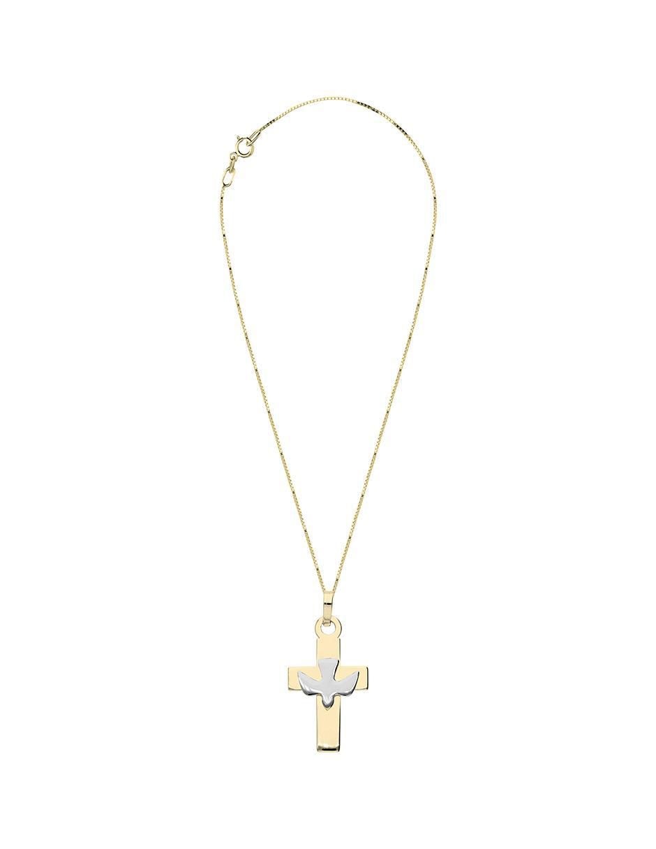 Collar con dije no aplica "de (si aplica)" cruz fonelli sin familia o colección "de" oro 14 k