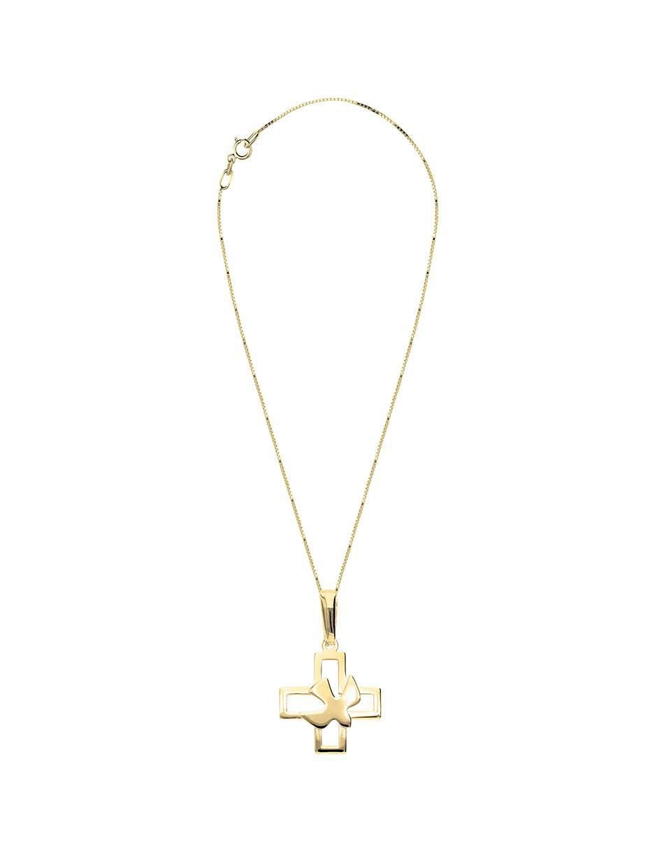 Collar con dije no aplica "de (si aplica)" cruz fonelli sin familia o colección "de" oro 14 k
