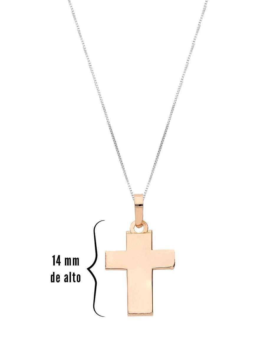 Collar con dije de cruz de oro 14 K 4