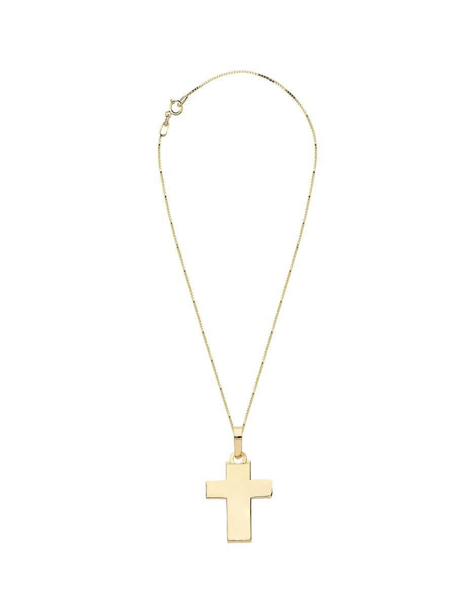 Collar con dije no aplica "de (si aplica)" cruz fonelli sin familia o colección "de" oro 14 k