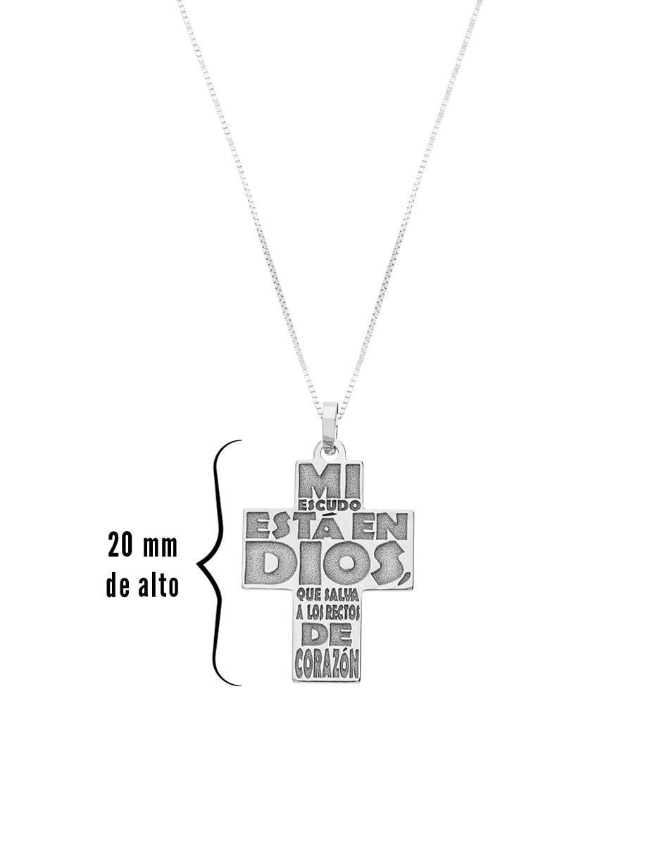 Collar con dije de cruz de oro 14 K 5