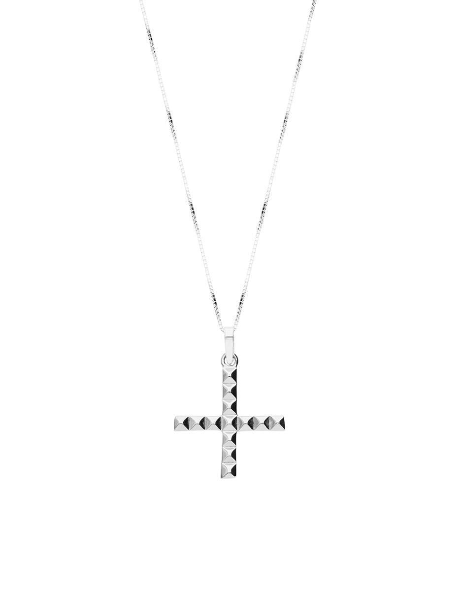Collar con dije de cruz de oro 10 K Collar con dije de cruz de oro 10 K