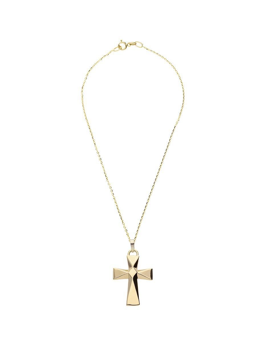 Collar con dije no aplica "de (si aplica)" cruz fonelli sin familia o colección "de" oro 10 k