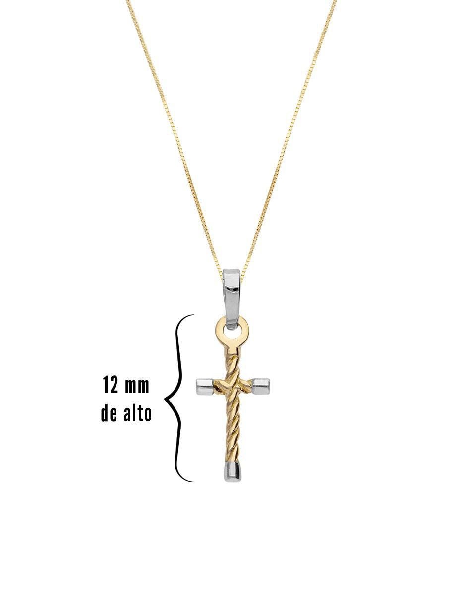 Collar con dije no aplica "de (si aplica)" cruz fonelli sin familia o colección "de" oro 10 k