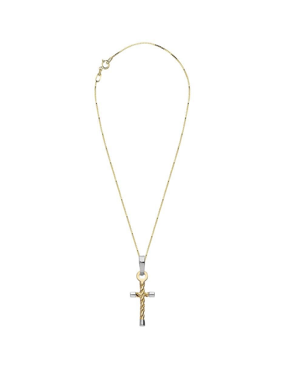 Collar con dije no aplica "de (si aplica)" cruz fonelli sin familia o colección "de" oro 10 k