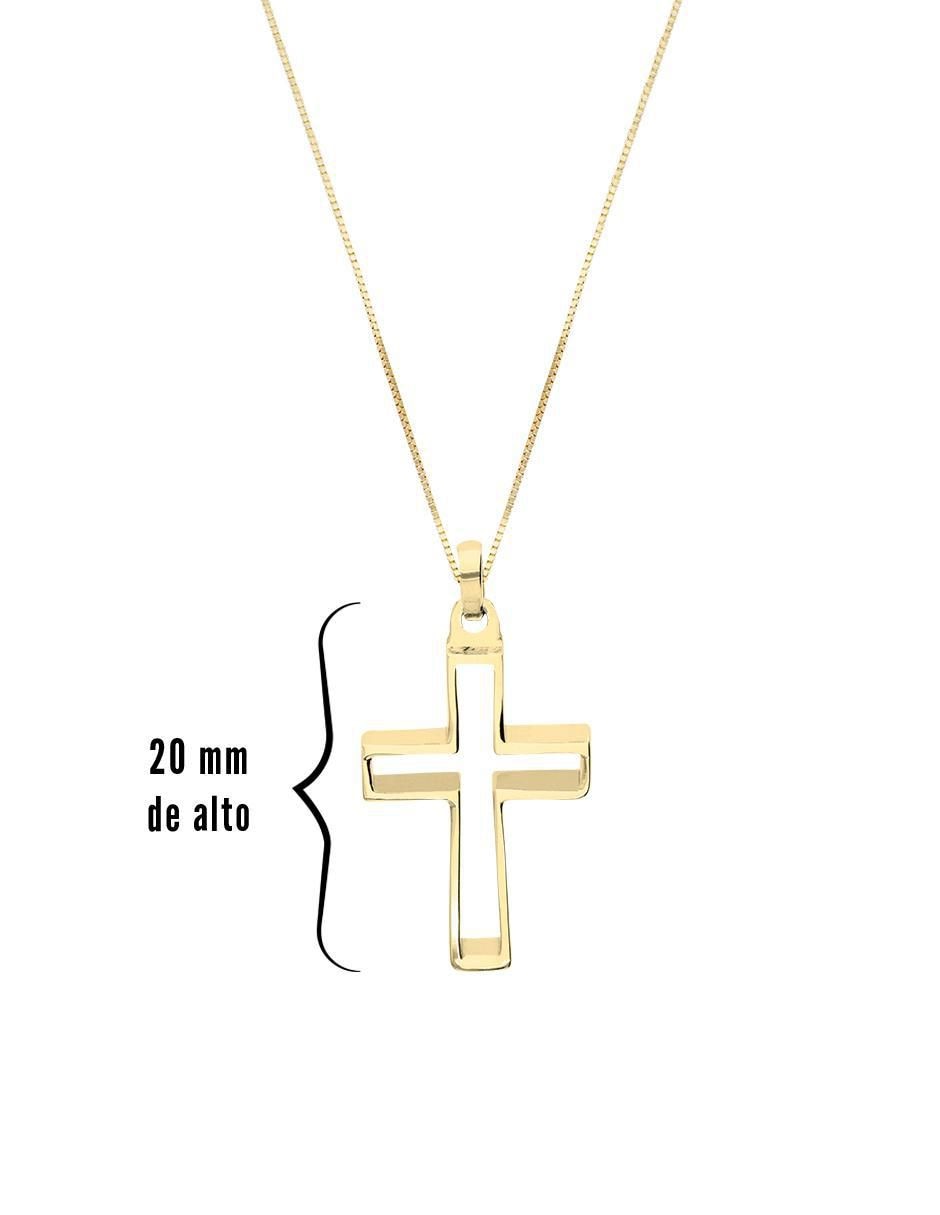 Collar con dije no aplica "de (si aplica)" cruz fonelli sin familia o colección "de" oro 10 k